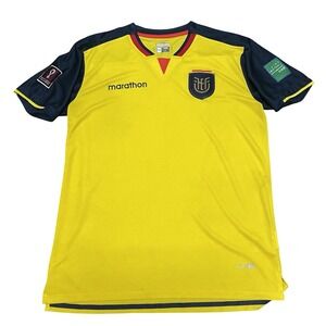 Ecuador Soccer Jersey Mens XL World Cup 2022-2023 National Team Authentic Yellow
